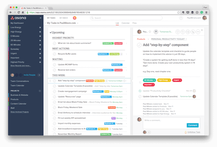 how to manage your tasks with asana