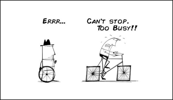 too busy bicycle